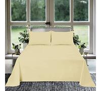 1000 Thread Count 100% Egyptian Cotton 1Pcs Flat Sheets, King Size (102"X108") Flat Sheet Sateen Weave for Soft & Silky - Ivory Solid
