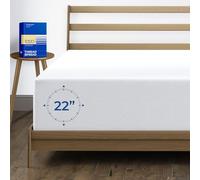 1000 Thread Count 100% Egyptian Cotton Fitted Sheet Only, White King Fitted Sheet, Long - Staple Combed Pure Natural Cotton Sheet, Soft & Silky Sateen Weave