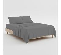 1000 Thread Count 4 Pc Sheet Set 100% Egyptian Cotton Long Staple Elastic Bedsheet Twin-XL Sheets Fits Upto 18 Inch Pocket Depth Soft Luxury Breathable Sateen Weave Hotel Bedding-Dark Grey Twin-XL