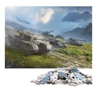 1000 United Kingdom Churchill VII Creative Square Jigsaw Puzzles for Adults, Wooden Puzzles Unique Challenge Games 1000pcs (75x50cm)