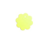 1000 UNSTRUNG Flower Shape Clothes/ Garment Reference Stock Ticket/ Tags/ Labels (Yellow)
