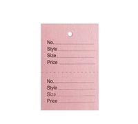 1000 Unstrung Perforated Stock Ticket-P (Light Pink)