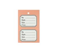 1000 Unstrung Perforated Stock Ticket (Peach)