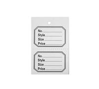 1000 Unstrung Perforated Stock Ticket (White)