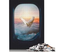 1000 Whale in Clouds Sunset Jigsaw Puzzles for Adults Teenager & Paper Puzzles Family Games 38x26cm/1000pcs