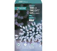 Premier Multi Action Battery Operated Timelights 1000 LED White/Green