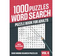 1000 Word Search Puzzle Book for Adults: Big Puzzlebook with Word Find Puzzles for Seniors, Adults and all other Puzzle Fans - Vol 4