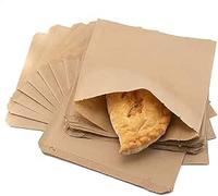 1000 x 10" Sturng Brown Kraft Paper Food Bags with String Recyclable & Biodegradable Fruit Carrier Strung Bags Ideal for Sandwiches, Bread Rolls, Restaurants, Takeaways, Groceries