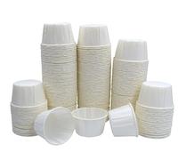 1000 x 2oz/60ml Round Waxed Paper Souffle Pots, Ideal for Sauce Pots, Dipping Cups, Ramekins, Condiments, and Portions Cups