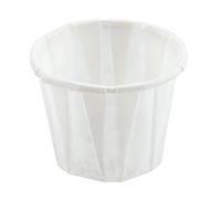 1000 x 4oz Disposable White Paper Souffle Ramekins/Portion Pots/Sauce Pots for Condiments or Medicines by Genpack