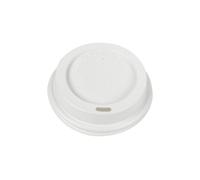 1000 X 8 OZ White or Black Disposable Lids For Paper Cups 6oz - 8oz Plastic Sip-Through Lids For hot and cold drinks Paper Coffee Tea Cups, Disposable, Pack of 1000