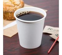 1000 X 8oz Single Wall White Paper Cups for Hot & Cold Drinks Premium Disposable Coffee/Tea Paper Cups Perfect for Your Home, Café, Work, Parties or Outdoors (1000, 8oz)