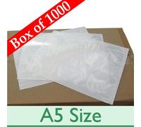 1000 x A5 Plain Sticky Document Enclosed Wallets ~ Postal Envelopes with Peel and Seal ~ 225mm x 160mm