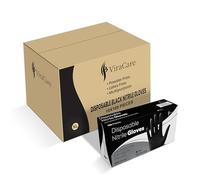 1000 x Black Disposable Gloves Extra Large | Black Nitrile Gloves Extra Large | Latex free Gloves | Powder Free Gloves | Black Gloves Disposable | Strong And Non-Sterile | (X Large)