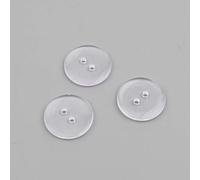 1000 x Clear Round 2 Hole Sewing 11mm Buttons for Clothing Knitting, Crafts, Scrapbooking, etc