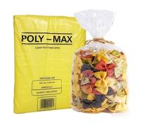 1000 x Plastic Polythene Food Bags 8" x 10" 200gauge Poly Max Clear Strong Poly Storage Bags By Tezraftaar®