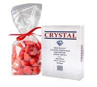 1000 x Plastic Polythene Food Bags 8" x 12" 150Gauge Crystal Clear Strong Poly Storage Bags By Tezraftaar®