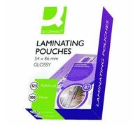 1000 x Q-Connect 125 Micron Laminating Pouch, 54 x 86 mm - 10 Packs of 100