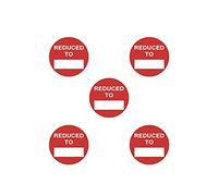 1000 x RED Sign SELF Adhesive Stickers Sticky Labels Swing Labels for Retail Price Display Price of RED Sticker (Reduced to, 40mm OR 4cm)