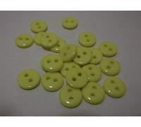 1000 x Round 2 Hole Sewing Buttons for Clothing Knitting, Crafts, Scrapbooking, etc. (Yellow, 9mm)