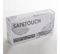 1000 x SafeTouch Vinyl Powder-Free Clear Examination Gloves (10 x Boxes of 100) (XL - Extra Large)