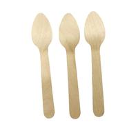 1000 x Small Wooden TeaSpoons - 110mm Tall Eco-Friendly, Compostable and Biodegradable Birch Wood Small Teaspoons Ideal for Stirring Tea/Coffee, Hot Drinks and Soft Beverages