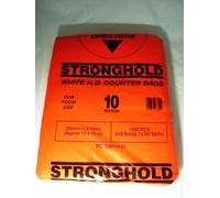 1000 x White Counter Bags 12" x 15" (300mm x 375mm) 10 Micron Pouched (free P&P on all products)