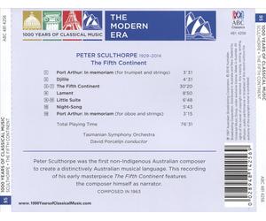 1000 YEARS OF CLASSICAL MUSIC, VOL. 95: THE MODERN ERA - SCULTHORPE, THE FIFTH C