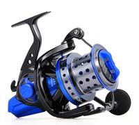 10000 Full Metal Spinning Fishing Reel 4.7:1 Gear Ratio 11+1 Ball Bearings Aluminum Alloy Saltwater Fishing Wheels SFL10000
