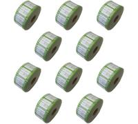 10000 PAT Test Labels Passed Self Adhesive (10 Rolls) Portable Appliance Testing