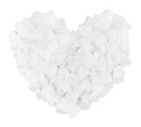 10000 Pieces Biodegradable Confetti - 100g White Heart Tissue Paper for Weddings and Celebrations