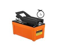 10000 Psi Single Acting Gas-Liquid Foot Pump, Suitable for Heavy Machinery | Single-acting pneumatic design with 2 m high-pressure hose and quick coupler for ready-to-use setup