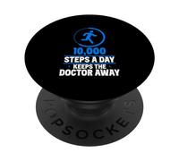 10000 Steps A Day Keeps The Doctor Away Hiking 10000 Steps PopSockets Adhesive PopGrip