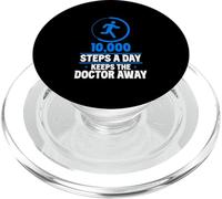 10000 Steps A Day Keeps The Doctor Away Hiking 10000 Steps PopSockets PopGrip for MagSafe