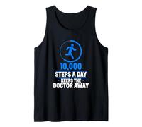 10000 Steps A Day Keeps The Doctor Away Hiking 10000 Steps Tank Top
