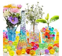 10000 Water Beads, Multicolored Jelly Water Gems Water Gel Jelly Balls Vase Filler Beads for Floating Candles Making, Wedding Party Decoration Centerpiece, Festive Floral Decoration Flower Arrangement