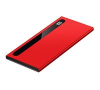 1000000Mah Power Bank High Capacity External Battery, Portable Ultra High Capacity LED Digital Display Usb Powerful External Charger, Fast Charging,Red