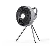 10000mAh 7.8inch USB Rechargeable Hanging Fan With LED Lamp Remote Control Timing Camping Fan 4 Gears Tent Canopy Fan