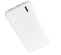 10000mAh Portable Power Bank, LED Power Display/USB/Type-c/Micro Interface, Suitable for iPhone/Android Digital Electronic Devices, Outdoor Emergency Power Backup Battery Pack (White)