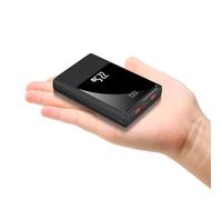 10000mAh Small Power Bank Fast Charging, 22.5W Mini USB C Portable Charger with Battery Pack Compact External Battery Bank for iPhone Samsung Heated Gilet Vest Jacket Scarf (Black)