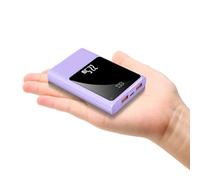 10000mAh Small Power Bank Fast Charging, 22.5W Mini USB C Portable Charger with Battery Pack Compact External Battery Bank for iPhone Samsung Heated Gilet Vest Jacket Scarf (Purple)