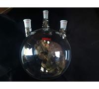 10000ml Round Bottom Boiling Flask with Three Necks - 24/40 Center Joint & 34/45 Side Joints for Laboratory Use