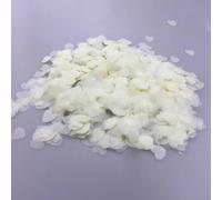 10000pcs Biodegradable Heart Confetti - Wedding-themed Heart-shaped Tissue Paper, Party-themed Floral Confetti, Biodegradable CONFETTI with Fit for Birthday Wedding Family Gathering (Ivory White)
