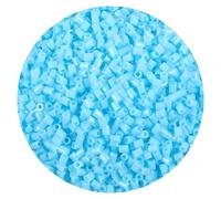 10000Pcs Loose Mini Fuse Beads 2.6mm Bulk Refill Kit Stress Relief Pixel Art 3D Craft Melting Beads for DIY Decor Crafts Creative Handmade Projects (Light Blue)
