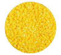 10000Pcs Loose Mini Fuse Beads 2.6mm Bulk Refill Kit Stress Relief Pixel Art 3D Craft Melting Beads for DIY Decor Crafts Creative Handmade Projects (Yellow 1)