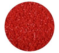 10000Pcs Loose Mini Fuse Beads 2.6mm Bulk Refill Kit Stress Relief Pixel Art 3D Craft Melting Beads for DIY Decor Crafts Creative Handmade Projects (Red)