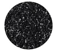 10000Pcs Loose Mini Fuse Beads 2.6mm Bulk Refill Kit Stress Relief Pixel Art 3D Craft Melting Beads for DIY Decor Crafts Creative Handmade Projects (Black)