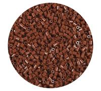 10000Pcs Loose Mini Fuse Beads 2.6mm Bulk Refill Kit Stress Relief Pixel Art 3D Craft Melting Beads for DIY Decor Crafts Creative Handmade Projects (F11 Brown 2)