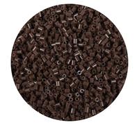 10000Pcs Loose Mini Fuse Beads 2.6mm Bulk Refill Kit Stress Relief Pixel Art 3D Craft Melting Beads for DIY Decor Crafts Creative Handmade Projects (Brown)