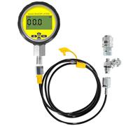 10000PSI Digital Hydraulic Pressure Test Coupling Kit 1 Gauge 1 Hose 2 Couplings Black Silicone Protector 1/4 Inch NPT Connector 700BAR/70Mpa for USA Brand Excavator